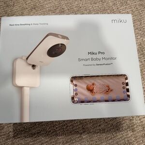 MIKU Smart Baby Monitor with Wall Mount Kit